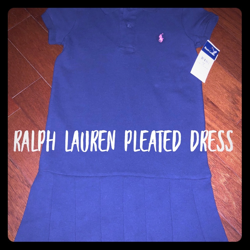 NWT Ralph Lauren Girls Pleated Dress
